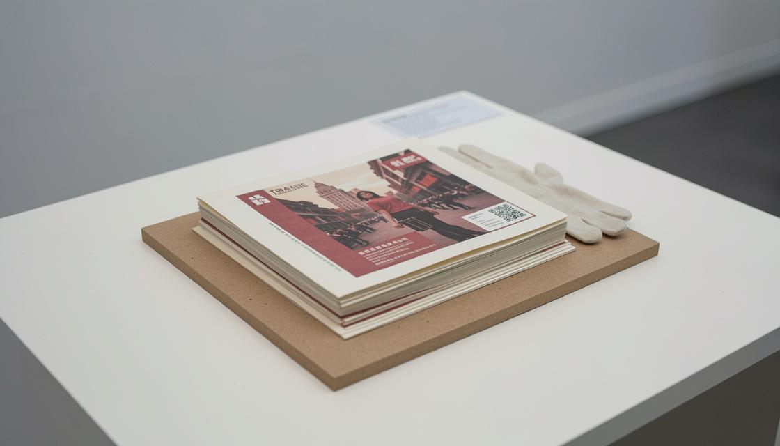 Étude photographique d’une affiche imprimée de Shanghai, support papier et pigments patinés, sans texte lisible.